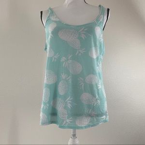 VS PINK Pineapple Low Back Tank Top